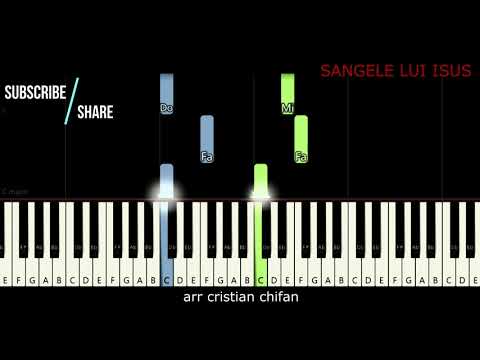 Sangele lui Isus ma spala de pacat TUTORIAL USOR PENTRU PIAN