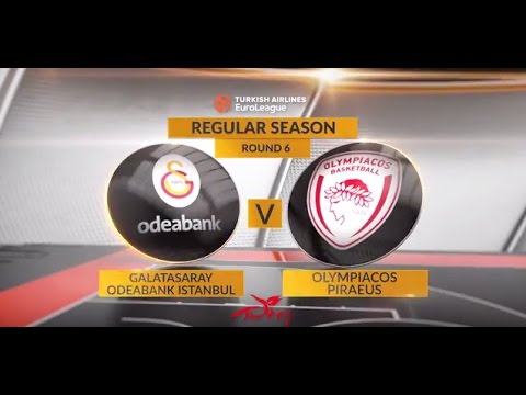 EuroLeague Highlights RS Round 6: Galatasaray Odeabank Istanbul 89-87 Olympiacos Piraeus