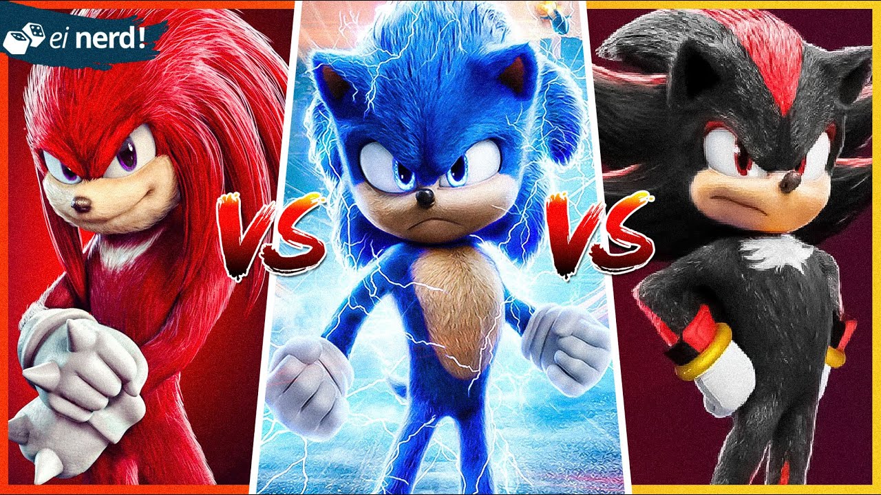 SONIC vs KNUCKLES vs SHADOW: QUEM VENCE NA PORRADA?