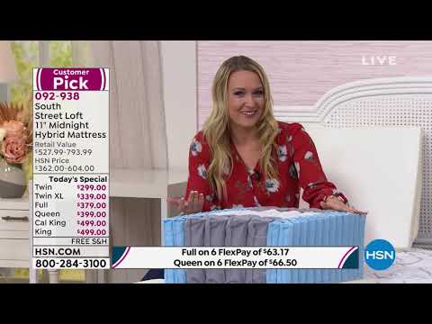 HSN | Sleep Solutions featuring South Street Loft Mattresses 02.02.2020 - 12 PM
