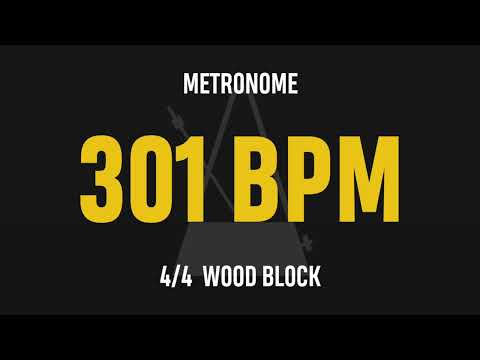 301 BPM 4/4 - Best Metronome (Sound : Wood block)