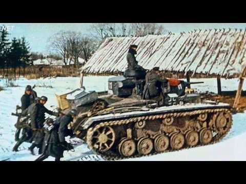 Exclusive footage. Battle of Moscow 1941-42 in Color [HD]. Heavy Combat footage WW2.