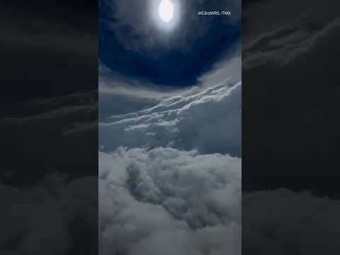 Eye of Hurricane Beryl as seen from 53rd Weather Reconnaissance Squadron Aircraft #hurricane