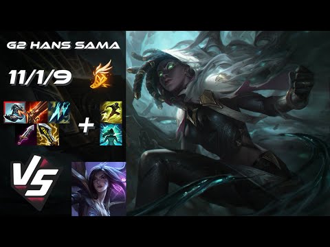 G2 Esports Hans Sama BOTTOM Senna vs Kai'Sa - EU Challenger Patch 25.S2.3
