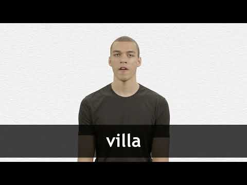 How to pronounce VILLA in American English