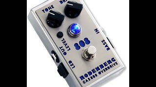 Video thumbnail for demo - Rodenberg GAS 808 overdrive by Jam Tracks Guitar