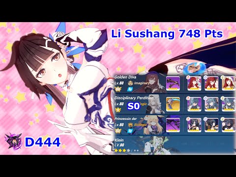 HI3 SEA - [Nirvana Exalted Abyss] Li Sushang (D444) 748 Pts - GD(SSS), DsP(S0), PV + Klein*3