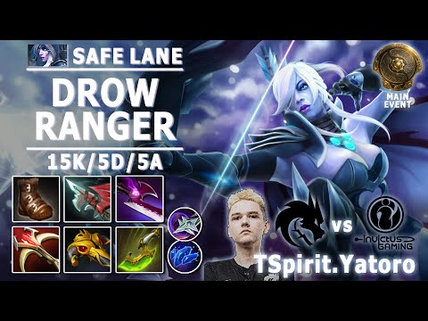 TI 10 | TSpirit.Yatoro | Drow Ranger Carry | Team Spirit vs IG | Main Event | TI Player View