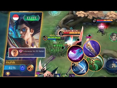 Natan attack speed lebih ngeri dari pada karie❗🔥 | Build top 1 global natan 2023