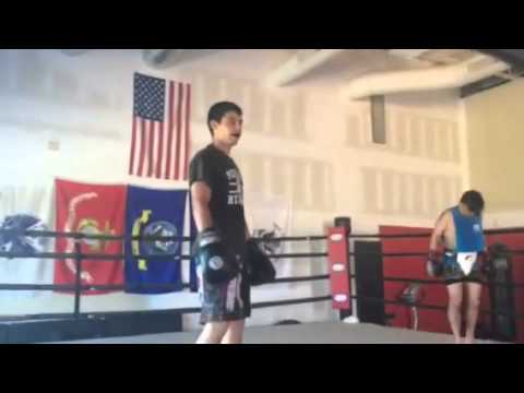 Sparring with Logan