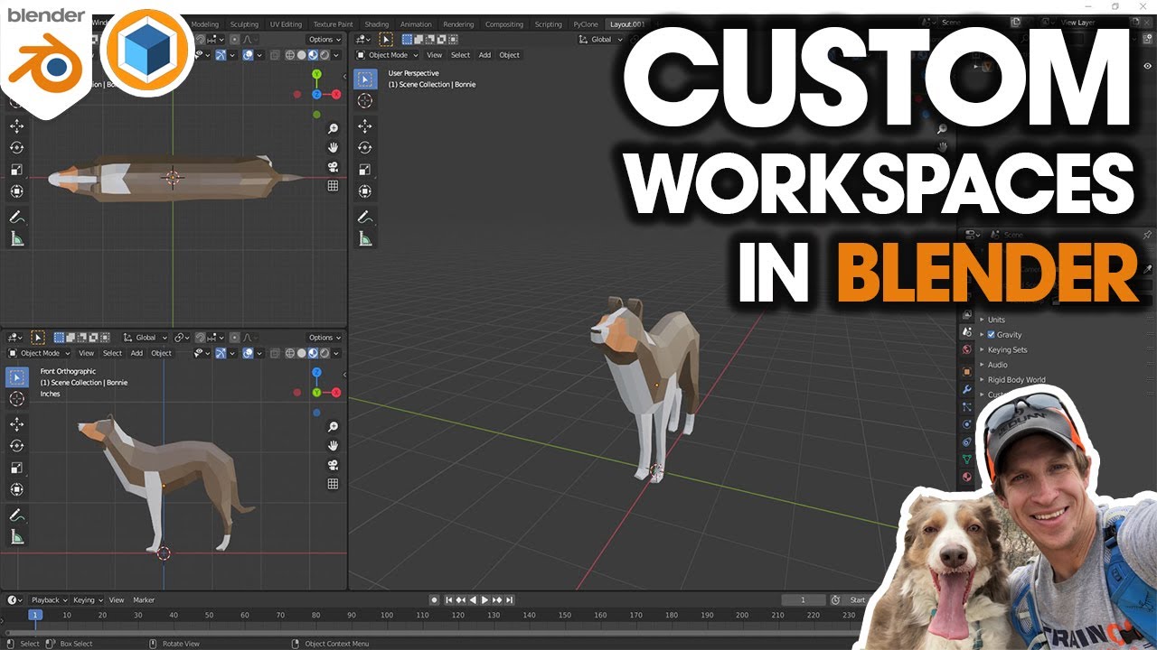 Creating and Saving CUSTOM WORKSPACES in Blender!