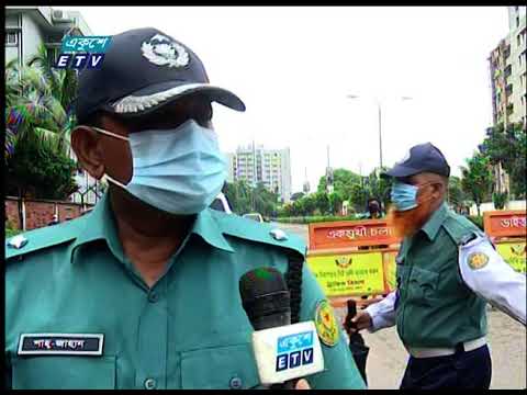 রাজধানীর জাহাঙ্গীর গেট থেকে লকডাউনের খবর জানাচ্ছেন মানিক শিকদার