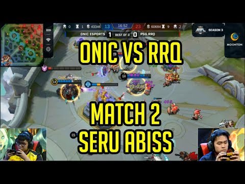 PSG RRQ VS ONIC MATCH 2 MPL | MPL INDONESIA SEASON 3 WEEK 5 | MOBILE LEGENDS