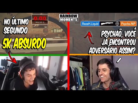 RAZAH EVAPORANDO O PSYCHO, 5K CLUTCH ABSURDO DO LAGONIS, 1x3 DO PECHITO - MELHORES MOMENTOS LIVES R6