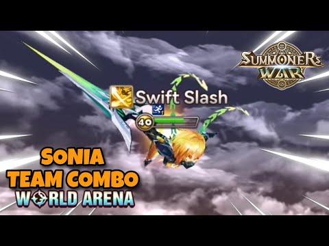 Sonia Team Combo in World Arena Ep. 4 - Summoners War