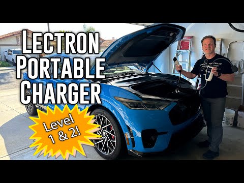 Toptoo Level 1+2 Portable EV Charger for Electric Cars, 16A 3.5KW with 1.8 Inch LCD Display, 110V-240V, 6-20P Power Plug, J1772 Compatible, Applicable to Household Electricity video review thumbnail