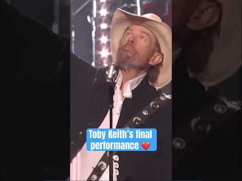 Toby Keith’s final performance ♥️ #tobykeith #countrymusic #country #countrysongs #toby #rip