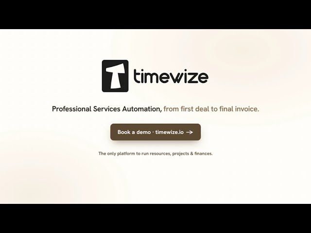 Timewize product demo — video thumbnail