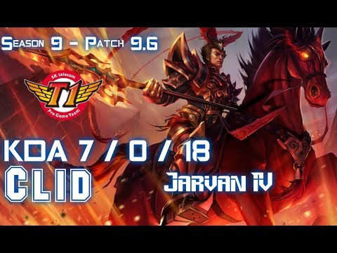 SKT Clid JARVAN IV vs REK'SAI Jungle - Patch 9.6 KR Ranked