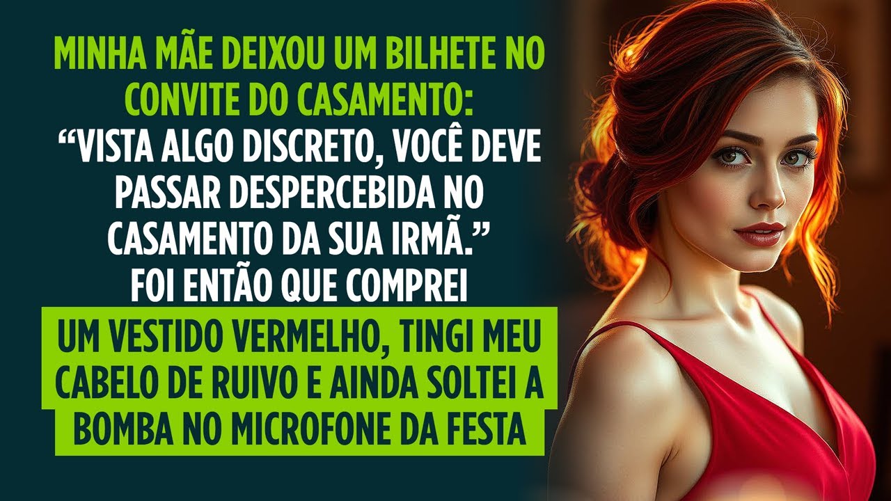 Vista algo discreto', dizia o bilhete da minha mãe. Escolhi vermelho e uma verdade explosiva