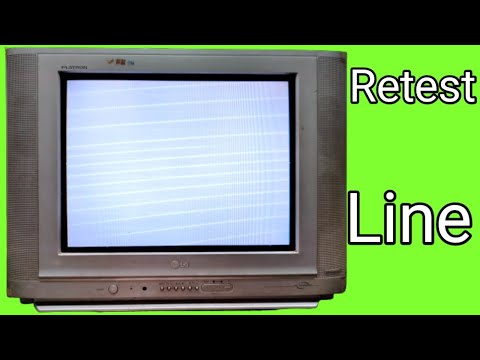 Lg Crt Tv Retrace Line Problem/Retrace line ko kaise Theek Karen