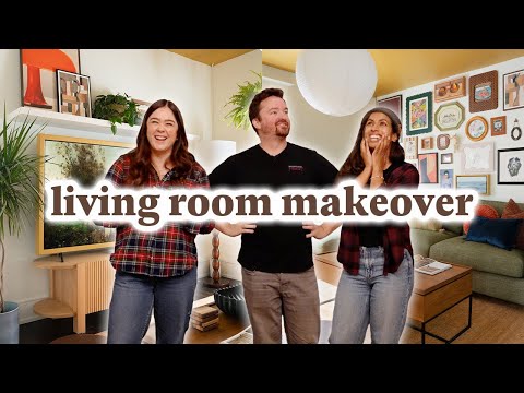 Mid-Century Modern Living Room Makeover For a Couple!