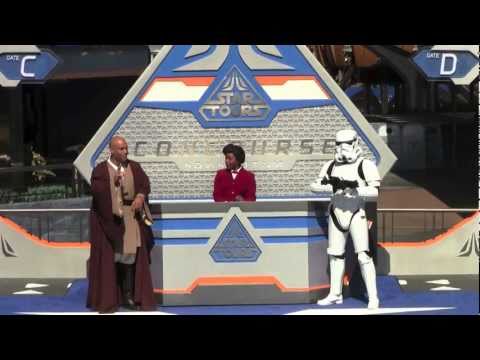Disneyland Star Tours Opening Ceremony with Darth Vader and Tom Staggs