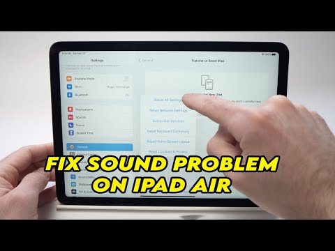 How to Fix Sound & Speakers Problem on iPad Air