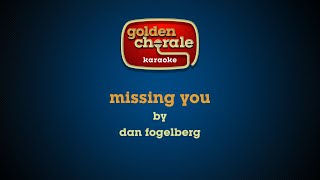 dan fogelberg - missing you (karaoke)