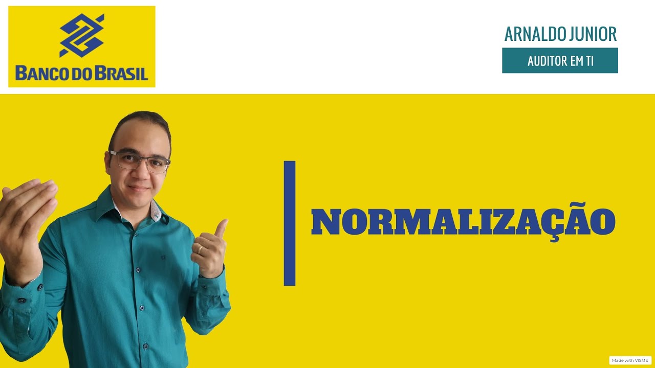 NORMALIZAÇÃO (Banco de Dados) - CNU BLOCO 2