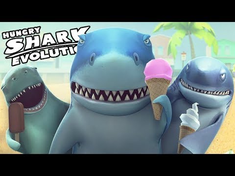 Hungry Shark Evolution - All 20 Sharks Unlocked (Nessie)