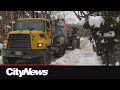 Snow clean up efforts continue across the city