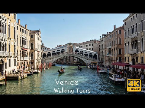 Turne në këmbë në Venecia në Itali 2023 - 4k HDR 60 fps me titra - Travel Tube