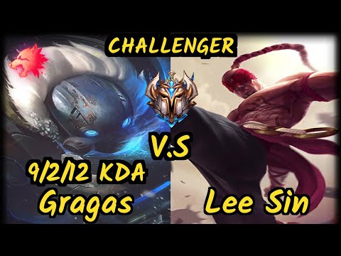 Lamabear (GRAGAS) vs LEE SIN - 9/2/12 KDA JUNGLE CHALLENGER GAMEPLAY - EUW