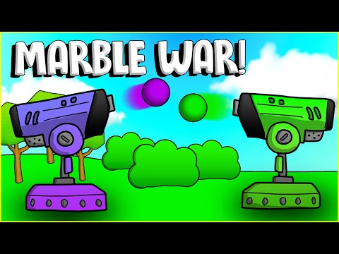 MARBLE WAR Purple vs Green! - Marble World