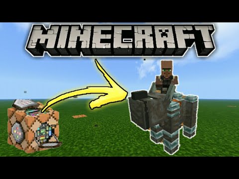 How to Ride A Ravager Used Command block In minecraft