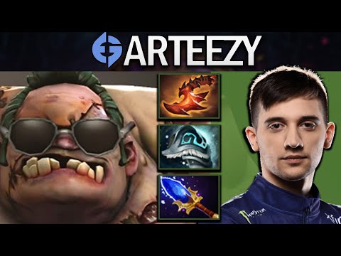 Pudge Dota 2 Gameplay EG.Arteezy with 23 Kills and Aghanims