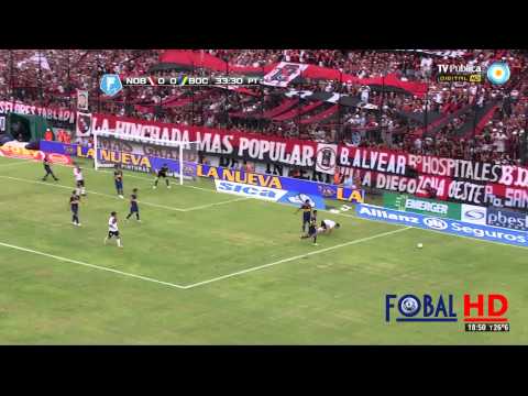 Penal a Maxi Rodriguez | Newells 0 - Boca 0 | Torneo Final 2014 - Fecha 1 |HD|