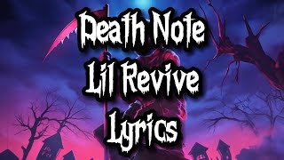 Download lagu Death Note - Lil Revive (LYRICS) mp3