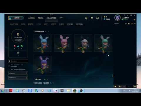 Collection of Chromas  League of legends