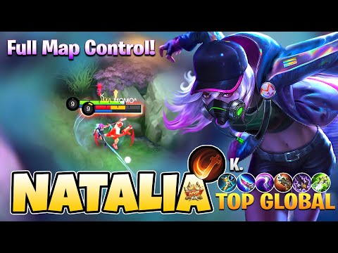 Natalia Full Map Control! Top Global Natalia Build by K. ~ Mobile Legends