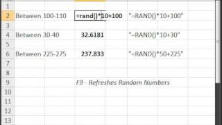 Generate Random Numbers with Decimals in Microsoft Excel