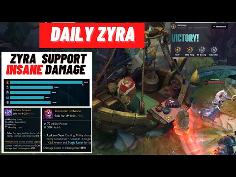 Daily Zyra Montage Insane Damage Zyra Support Carry six solo kills