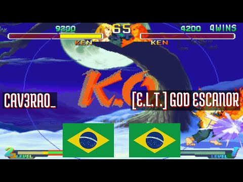 FT10 @sfa2u: CAV3RAO_ (BR) vs [E.L.T.] GOD ESCANOR (BR) [SF Alpha 2 sfa2 Fightcade] Apr 24