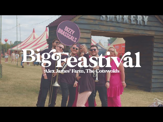 Dizzy Brasscals roaming at The Big Feastival