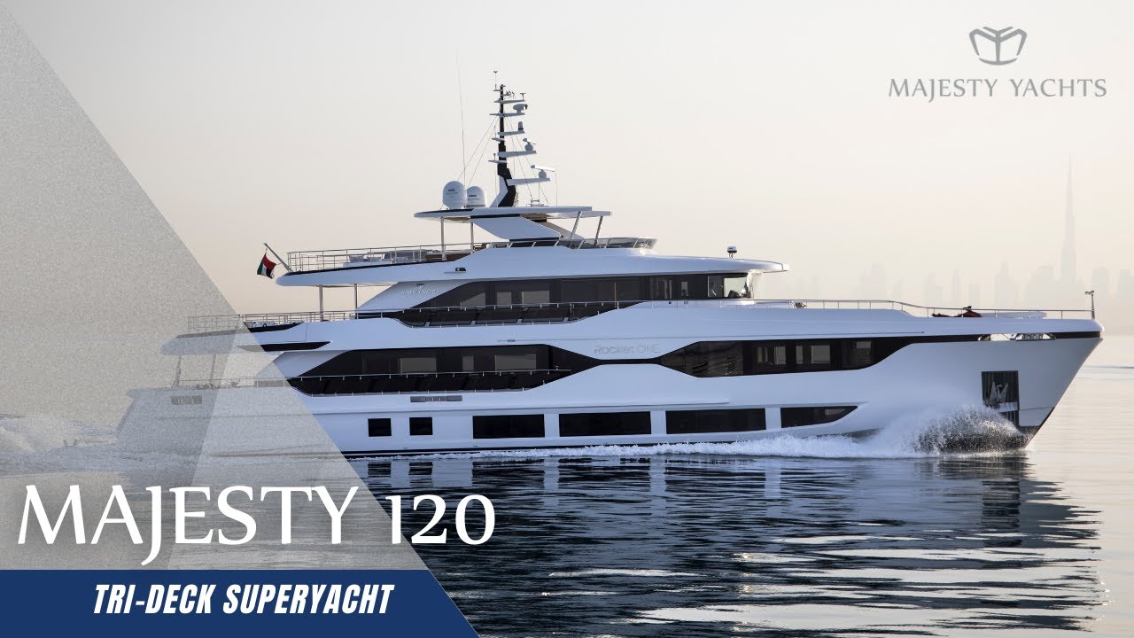 Majesty 120 Superyacht | A Tri-Deck Masterpiece