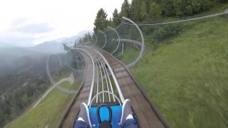 preview picture of video 'Wiegand Alpine Coaster Nocky Flitzer Turracher Höhe 2014 Onride POV'