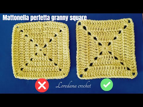 SOLID AND PERFECT CROCHET GRANNY TILE🌼CROCHET SOLID GRANNY SQUARE🌼LOREDANA CROCHET