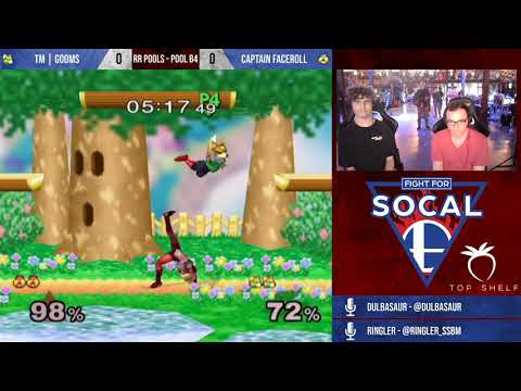 Fight For SoCal 8 - TM | Gooms (Fox) VS Captain Faceroll (Sheik) - SSBM - RR Pools (B4)