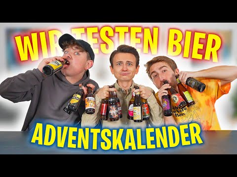 Wir öffnen einen BIER Adventskalender 🍺❄️ mit Smiley & Falco